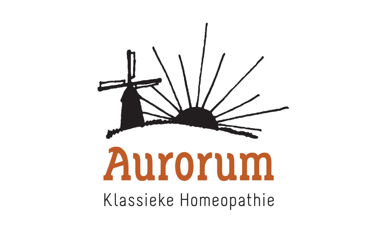 Diseño gráfico del logotipo para Aurorum Homeopatía Clásica