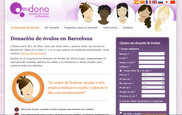 Homepage van Eudona.com