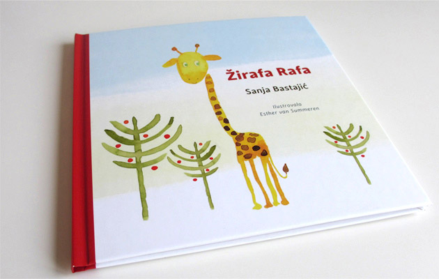 Voorkant van het prentenboekje ‘Rafa de giraf’