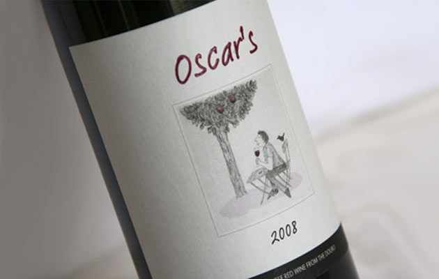 Oscar’s wine bottle