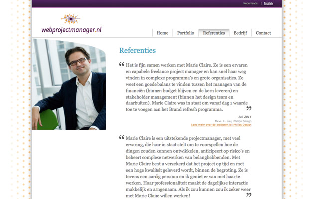 Referenties over Webprojectmanager.nl Webprojectmanager.nl